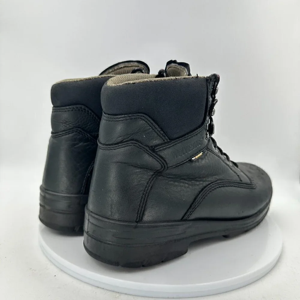 Wolverine Durashocks Men Size 9W Direct Attach Work Boot W03123 Black Leather